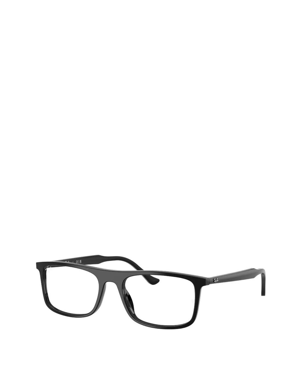 Ray-Ban Black Rectangle-Frame Glasses