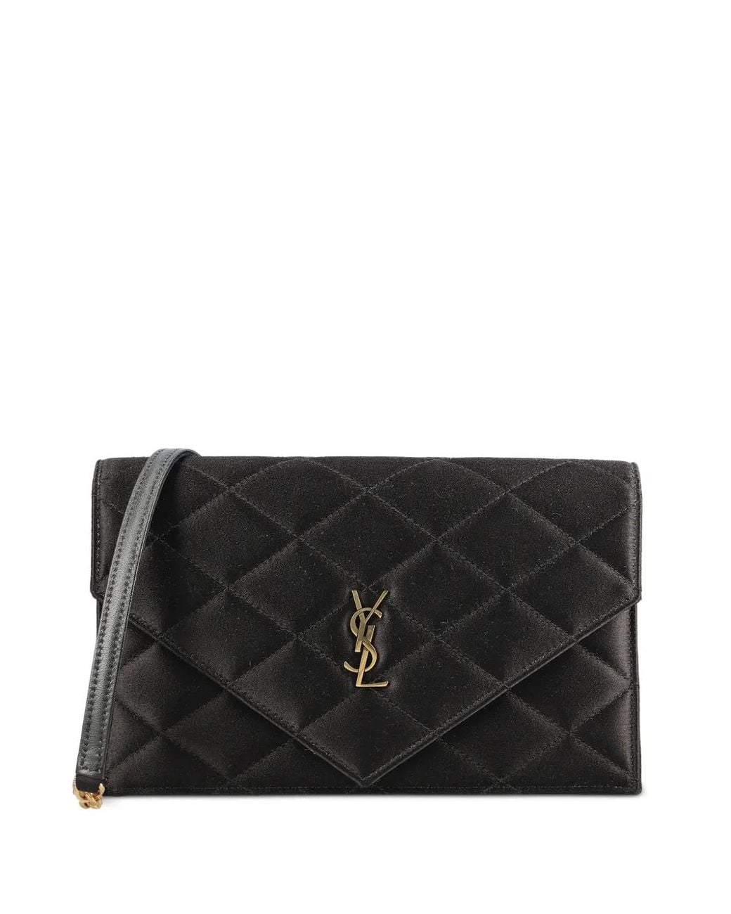 Saint Laurent Black Paris Chain Wallet