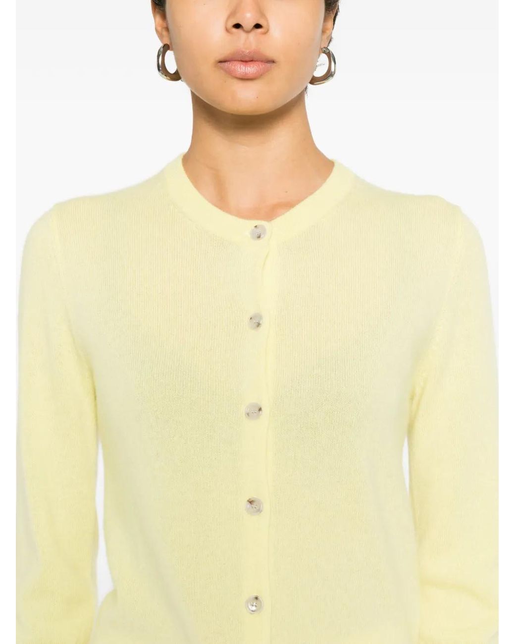 Allude Yellow Geknöpfter Cardigan