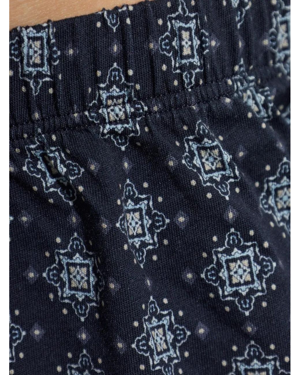 Hanro Blue Patterned Cotton Boxers for men