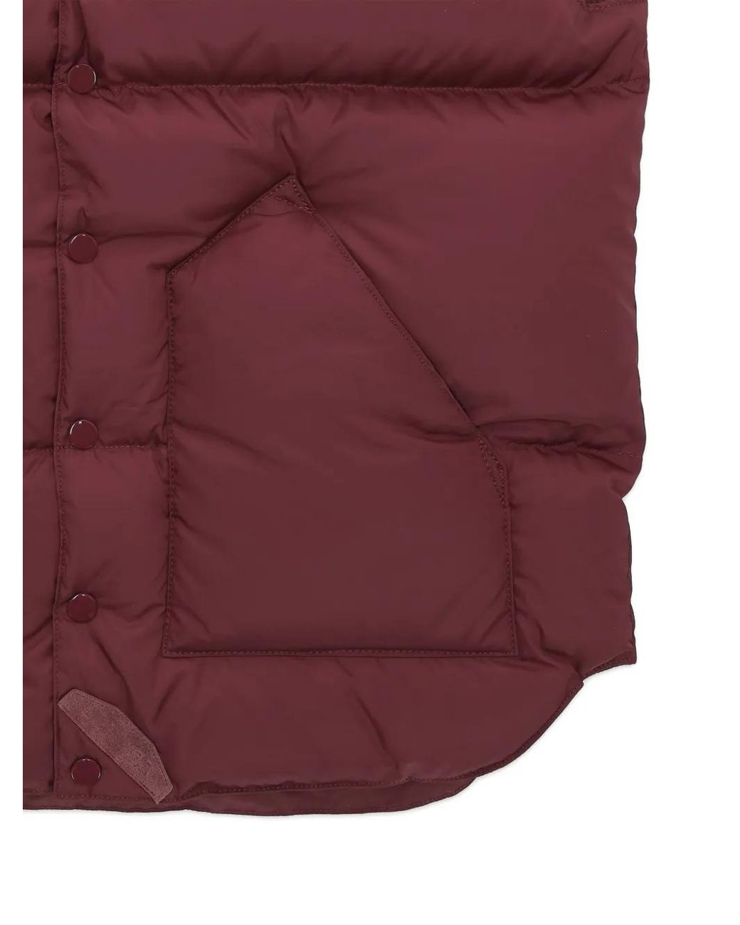 Fortela Purple Xdownvestftl Rocky Mountain Featherbed X Suede Yoke Padded Jacket for men