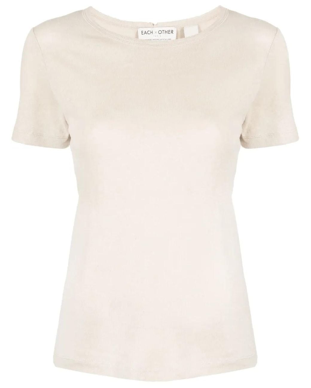 Each x Other Natural Round Neck T-Shirt