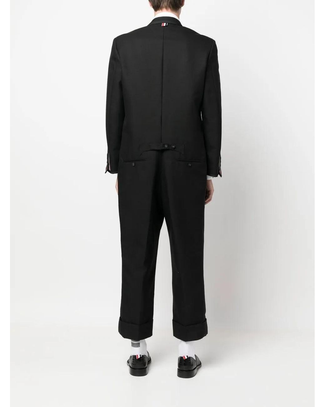 Thom Browne Black Suit-Style Wool Jumpsuit for men