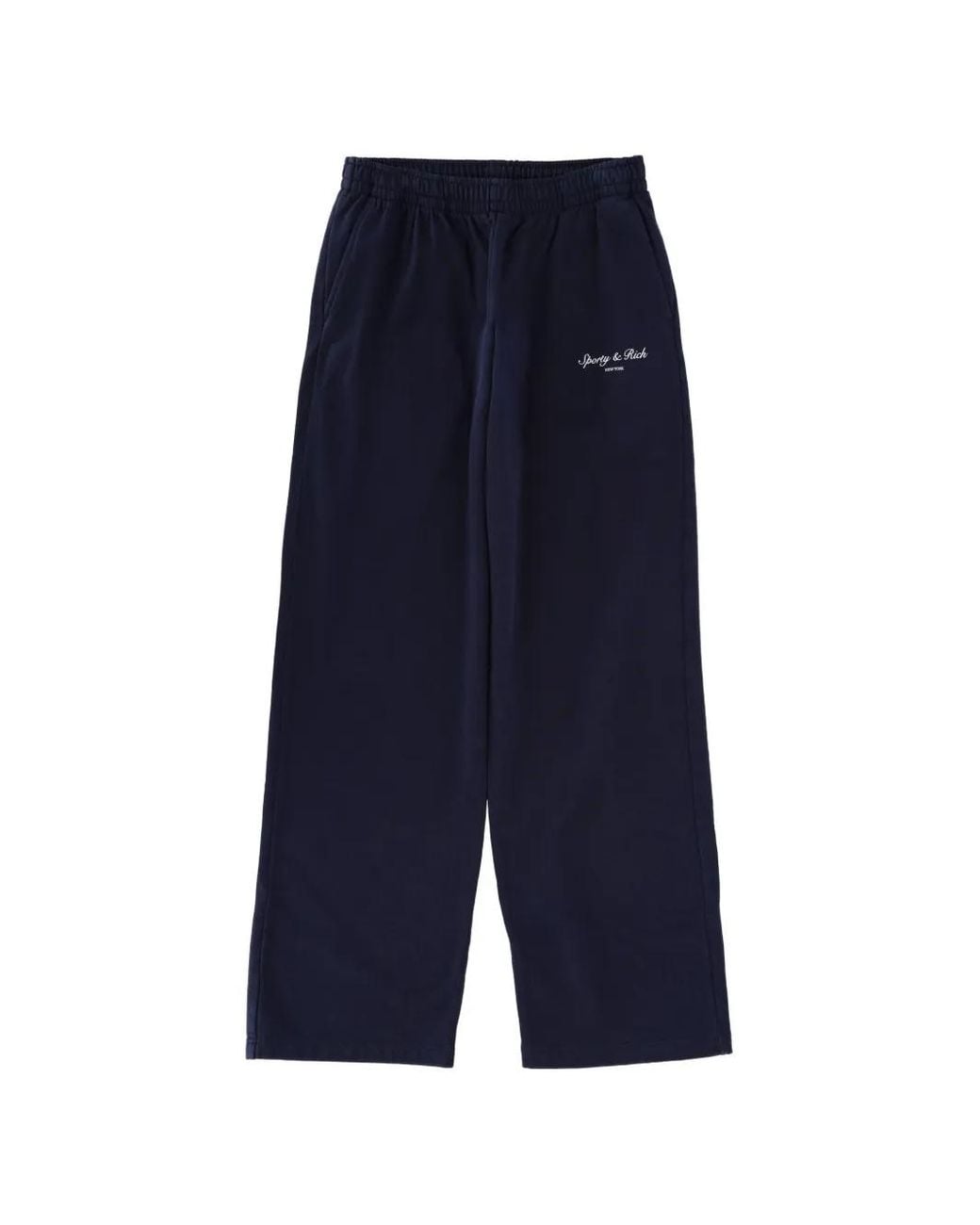 Sporty & Rich Blue Straight-Leg Track Pants