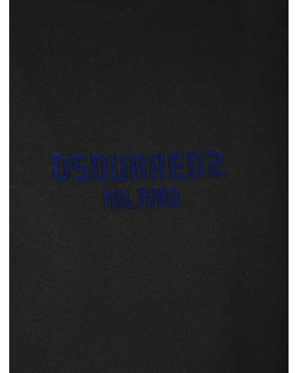 DSquared² Black Loose Fit Tee for men