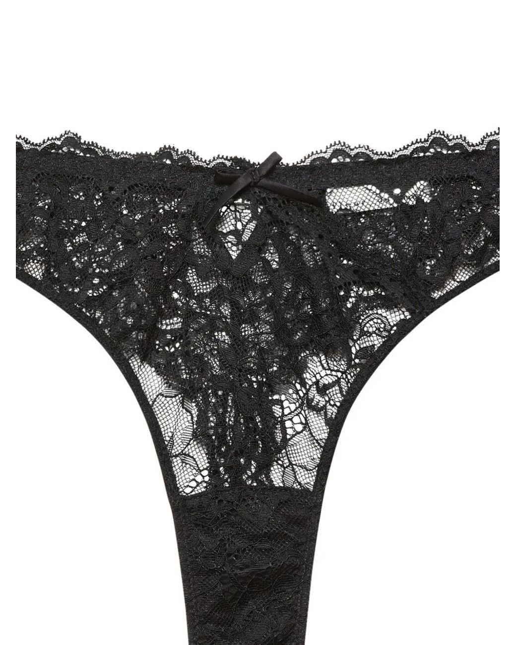 Fleur du Mal Black Bianca Thong