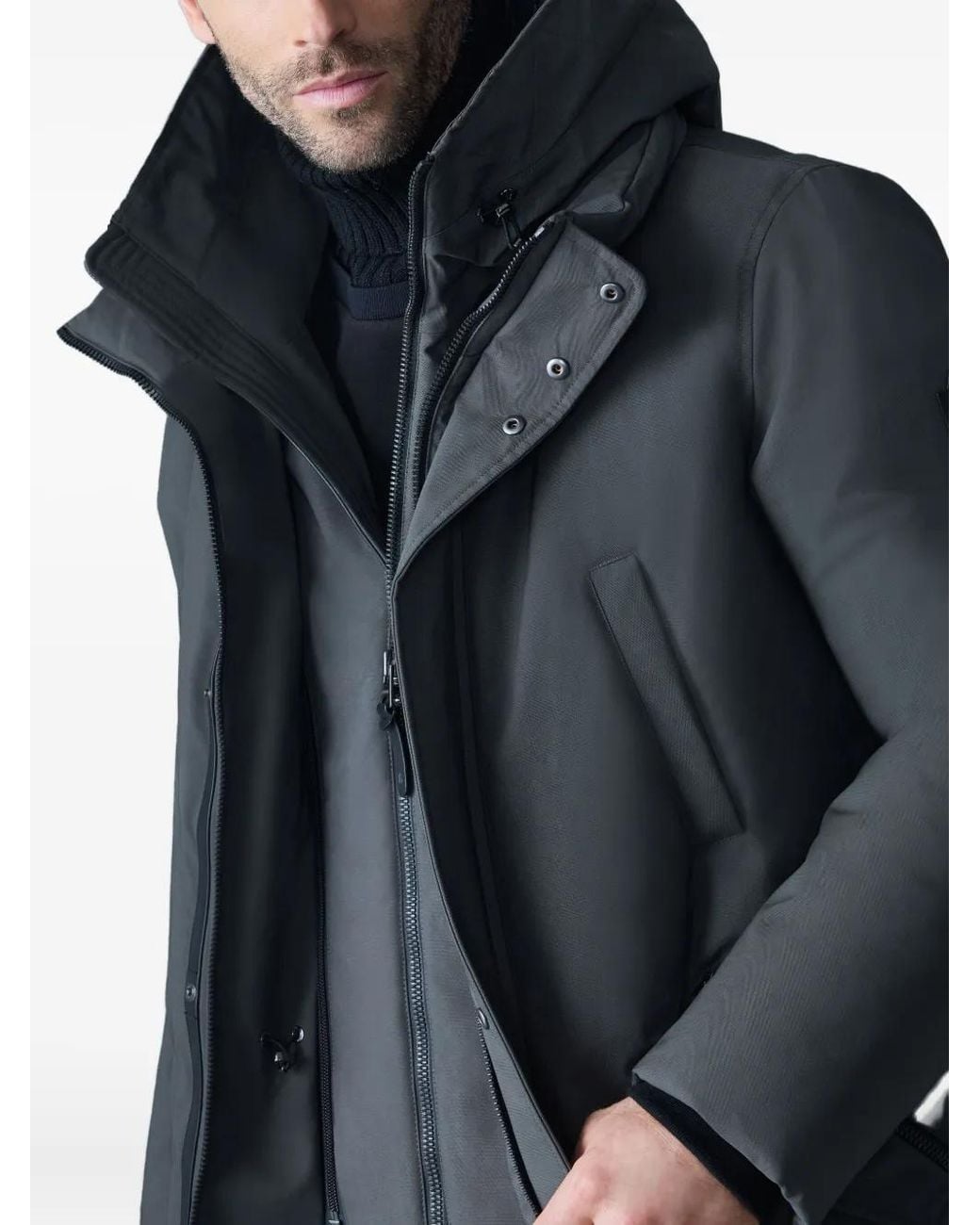Mackage Gray Edward-Nfr Hooded Zip Jacket for men