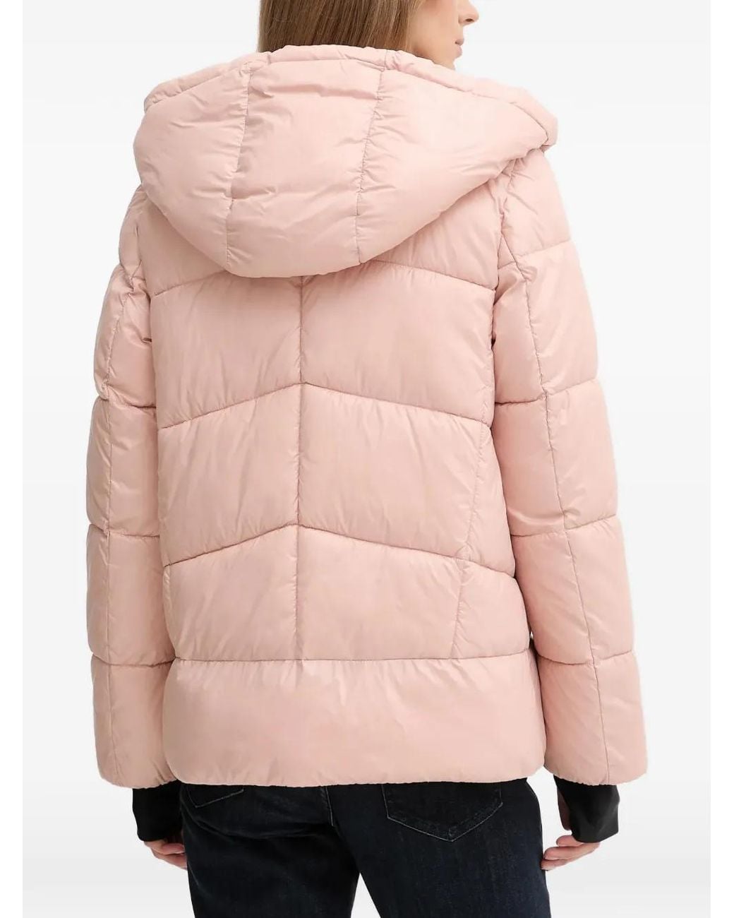 Geox Pink Quilted-Pattern Padded Jacket