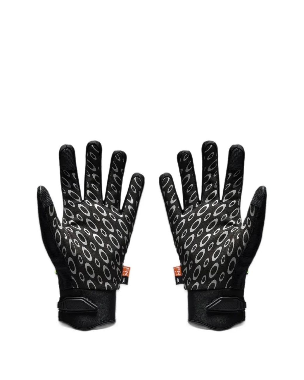 Oakley Black Clutch Logo-Print Gloves for men
