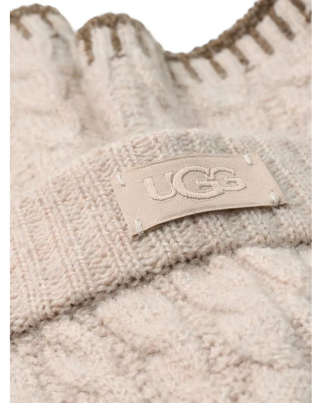 Ugg White Rylynn Cable-Knit Trousers