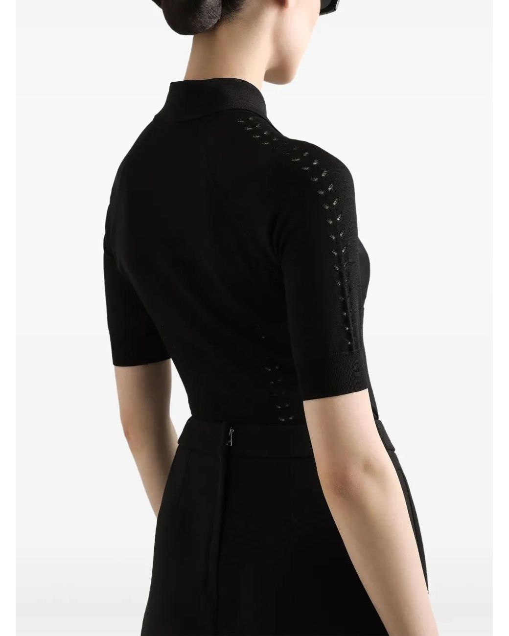 Dolce & Gabbana Black Dna Fine-Knit Top