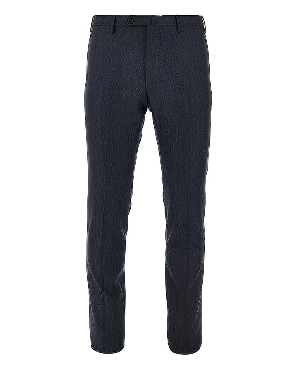 Incotex Blue Belt Loops-Detail Trousers for men
