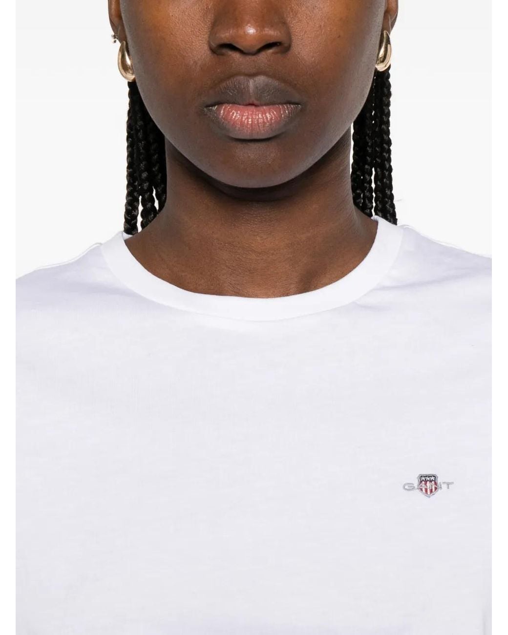 Gant White Short-Sleeved T-Shirt