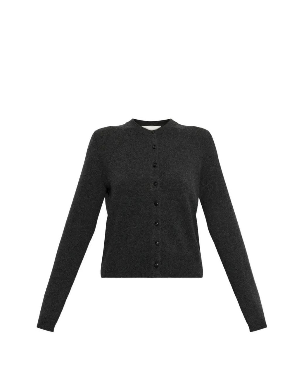 Lisa Yang Black Button-Up Knitted Cardigan