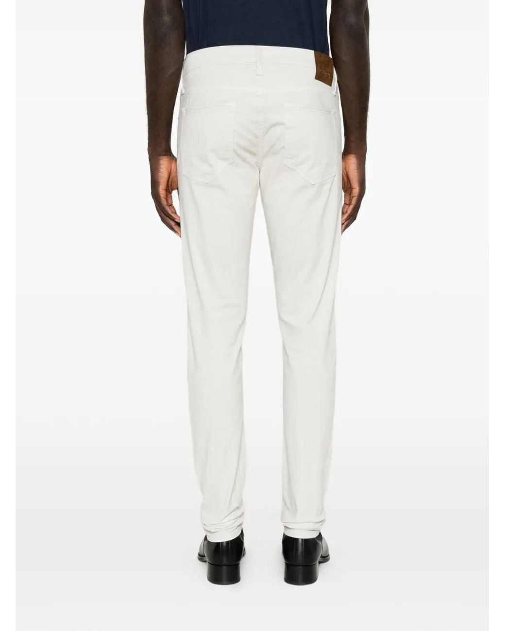 Tom Ford White Logo-Patch Trousers for men