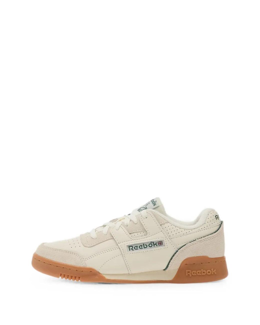 Reebok White Workout Plus Sneakers