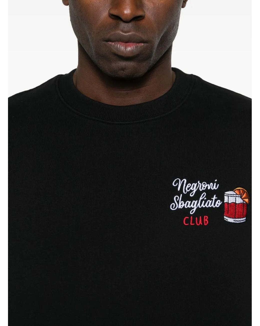 Mc2 Saint Barth Black Soho N Light Crew-Neck Sweatshirt for men