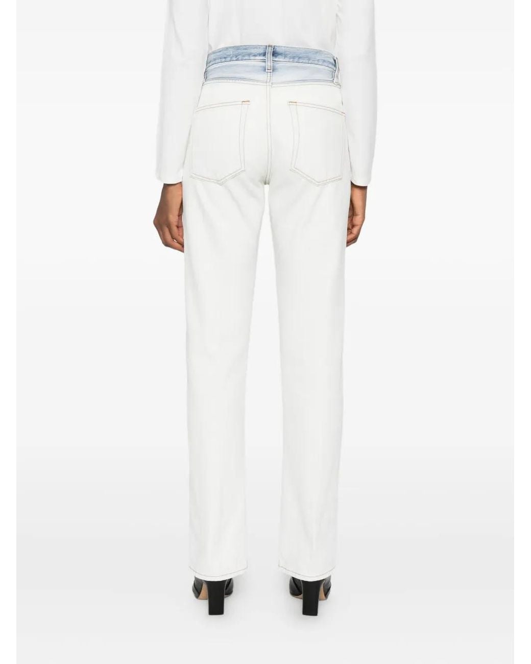 FRAME Blue The Vertical Tie-Dye Jeans