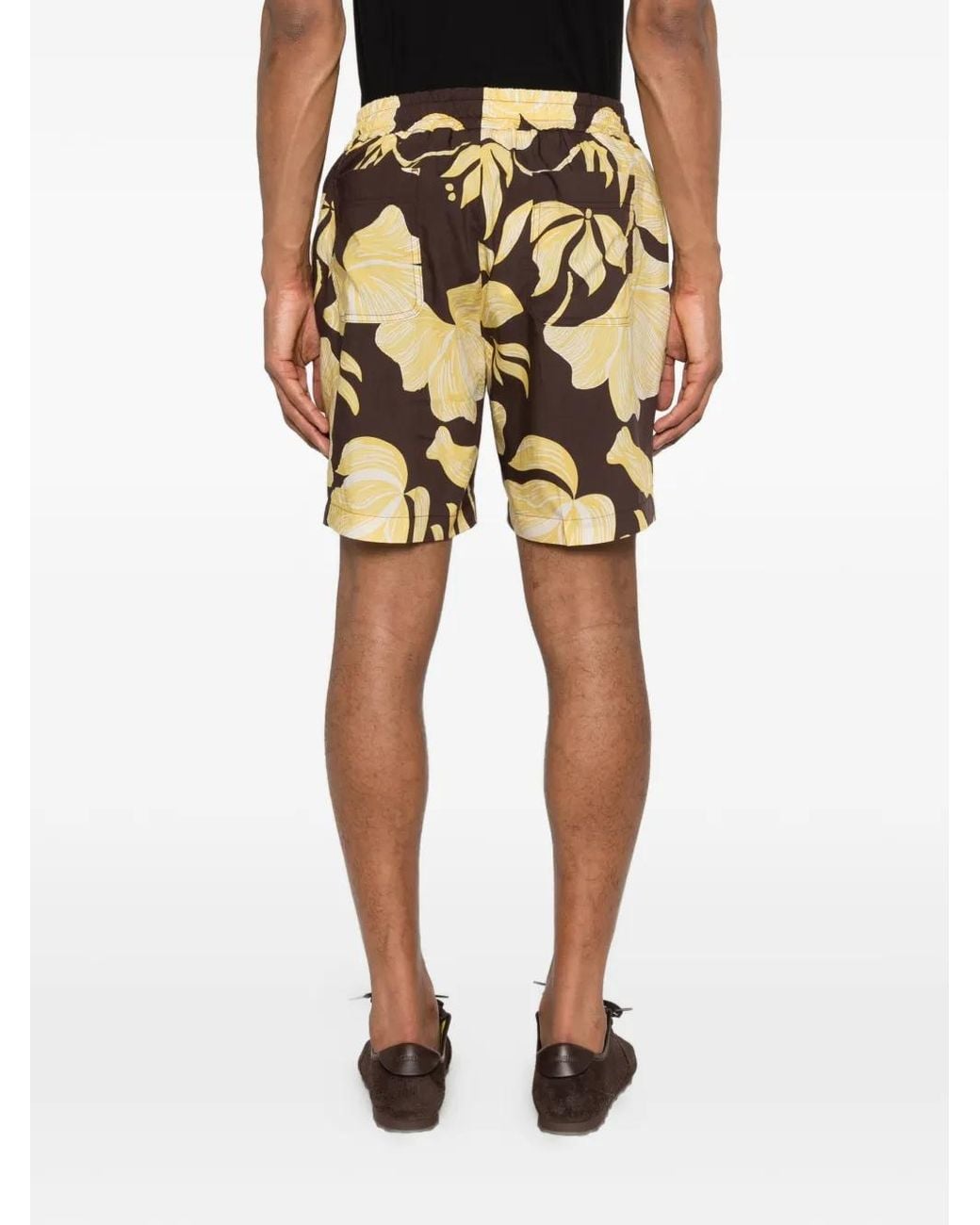 Altea Metallic Floral-Print Shorts for men