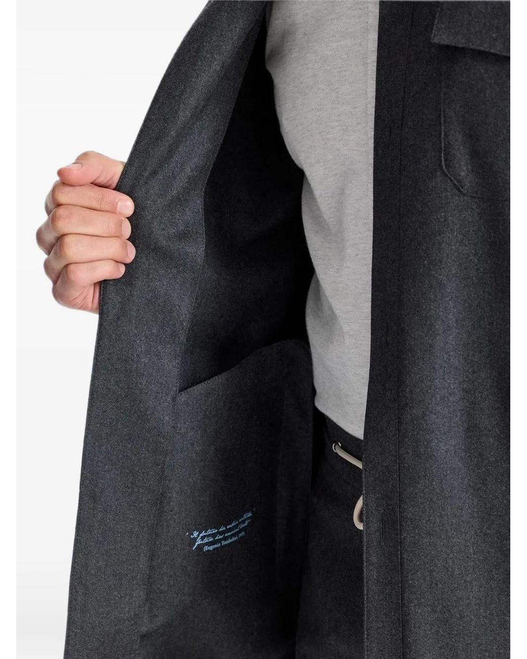 Tombolini Gray Veste Zero Gravity À Poche À Rabat for men