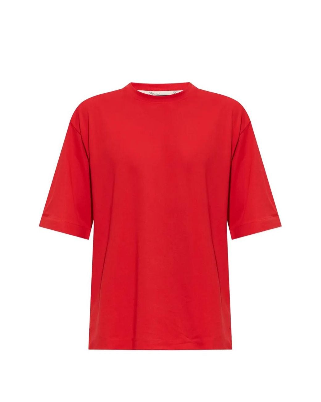 Jacquemus Red The Rond Carré Short-Sleeve T-Shirt for men