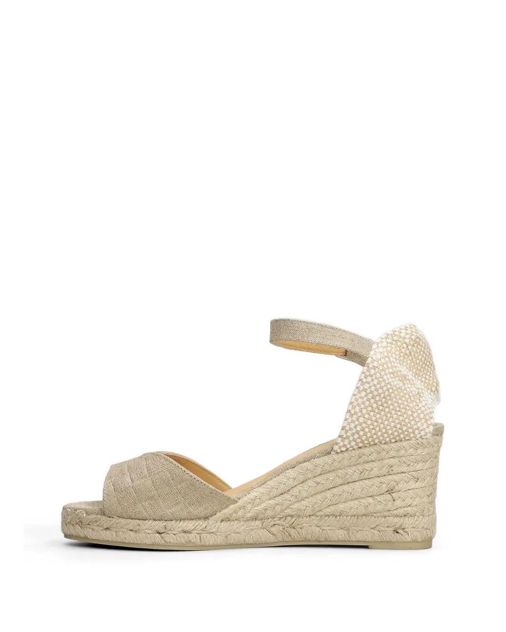 Castaner Natural Blaudi Buckle-Fastening Wedge Sandals