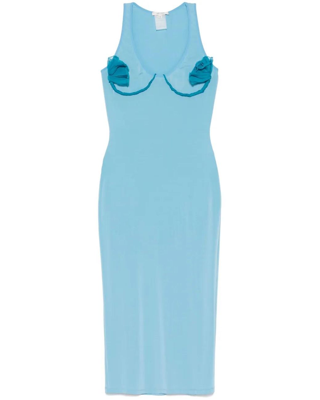 Nensi Dojaka Blue Cosimina Midi Dress