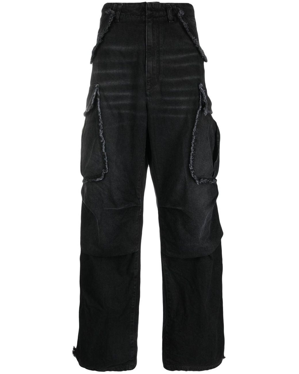 DARKPARK Vivi Low-rise Cargo Jeans in Black | Lyst