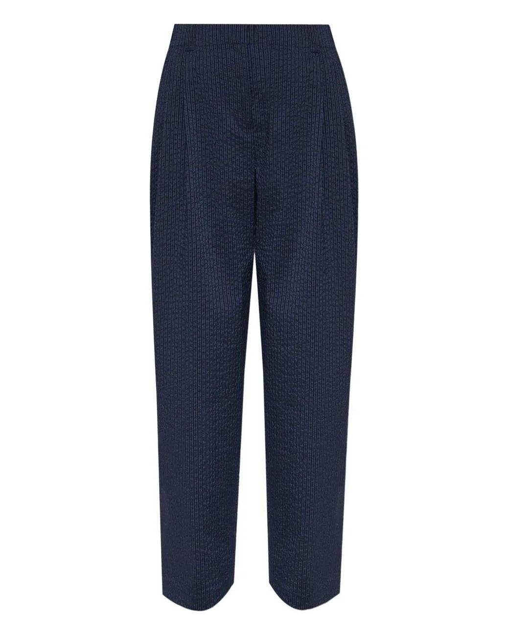 Maison Kitsuné Gestreepte Broek in het Blue