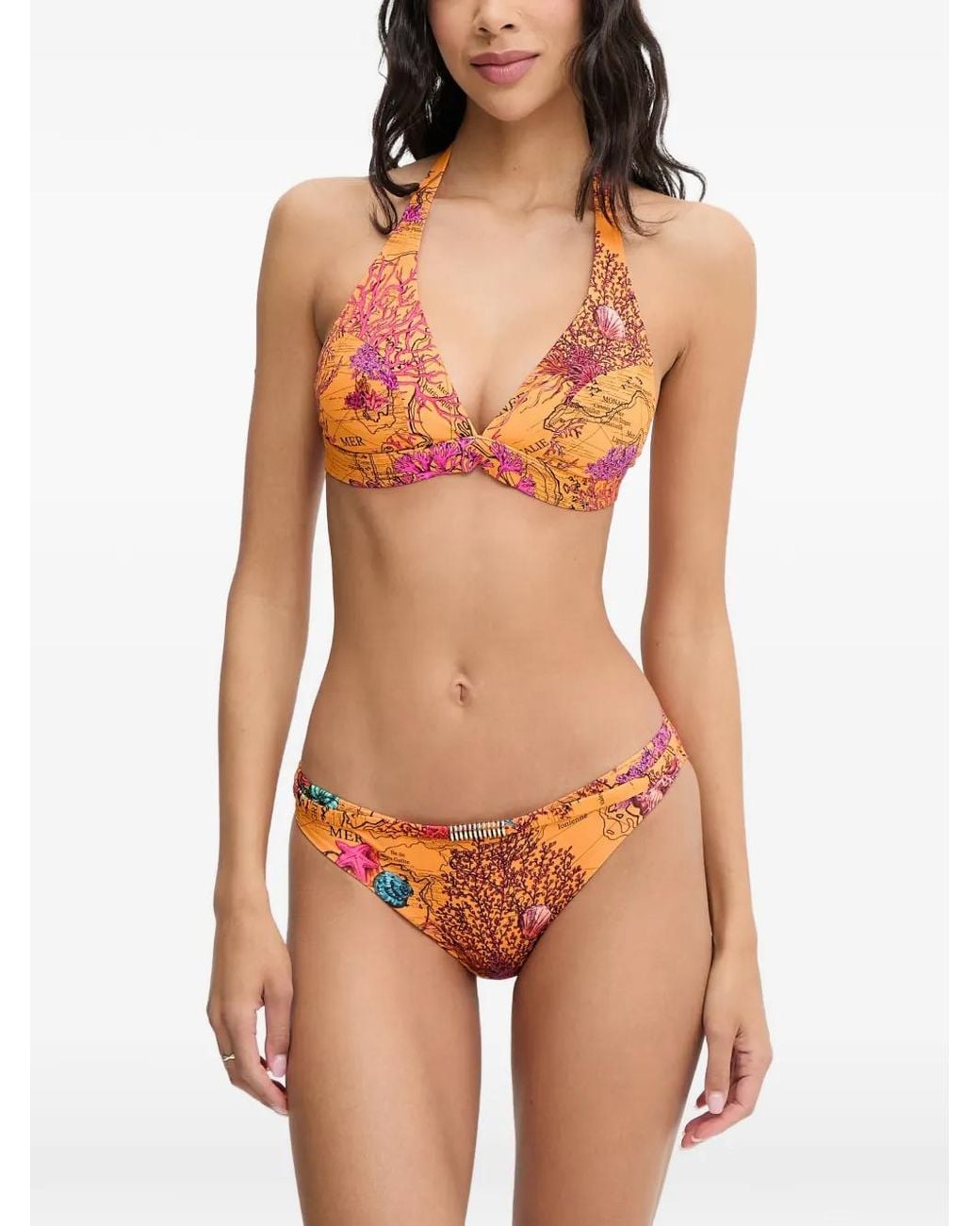Chantelle Orange Icon Halterneck Bikini Top