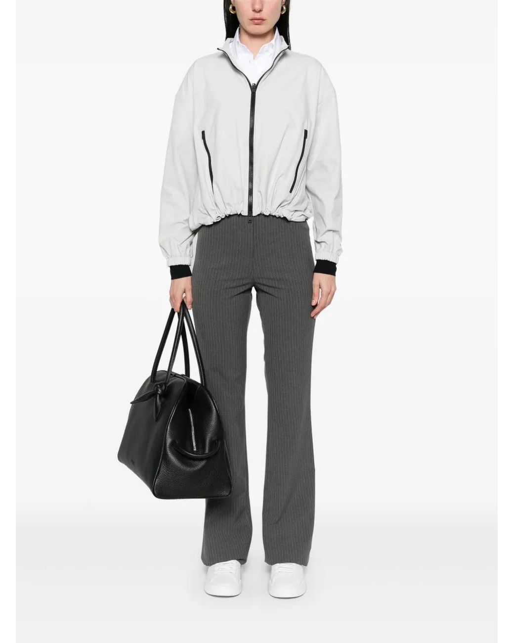 Herno White Zip-Up Jacket