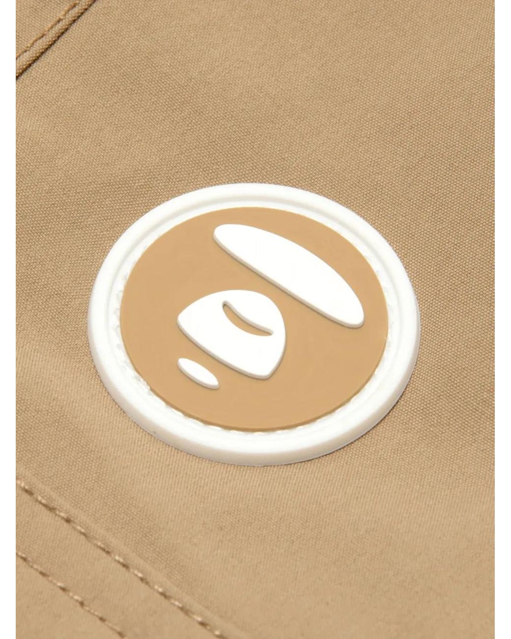 Aape By A Bathing Ape Natural Cargo Patch-Pockets Regular Trousers for men