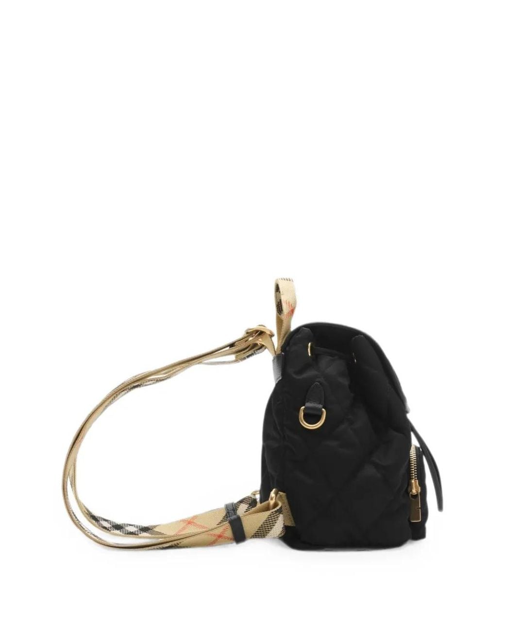 Burberry Black Horseshoe Mini Nylon Backpack
