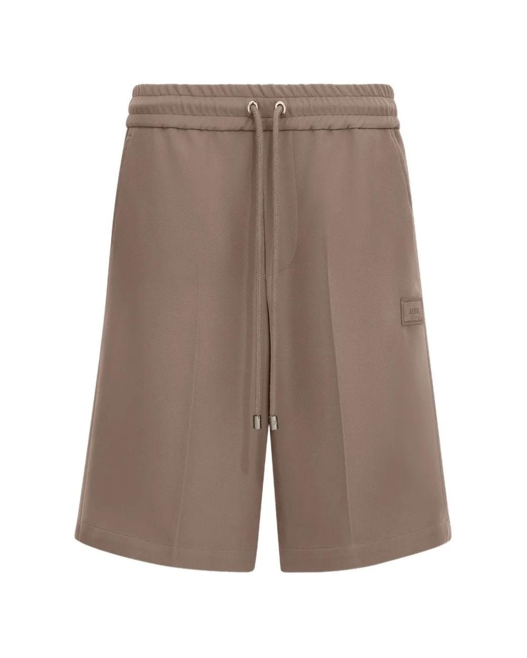 Amiri Gray Short À Patch Logo for men