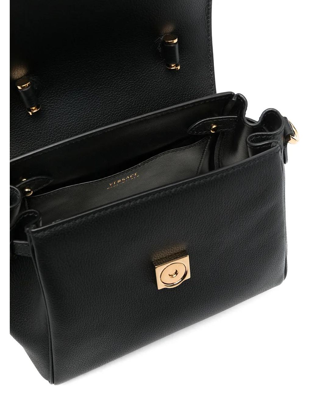 Bolso La Medusa Pequeño Con Asa Versace de color Black
