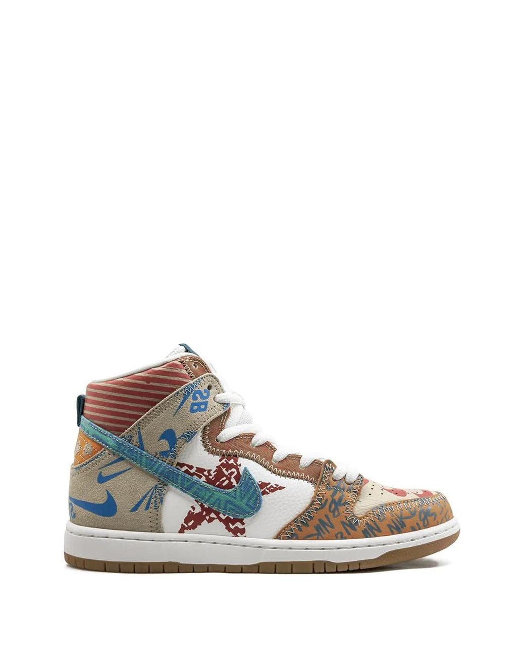 Nike Multicolor Sb Zoom Dunk High Premium "What The Dunk '17" Sneakers for men