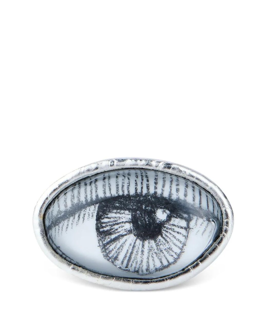 POISONED HEARTS Blue Eye-Paint Ring