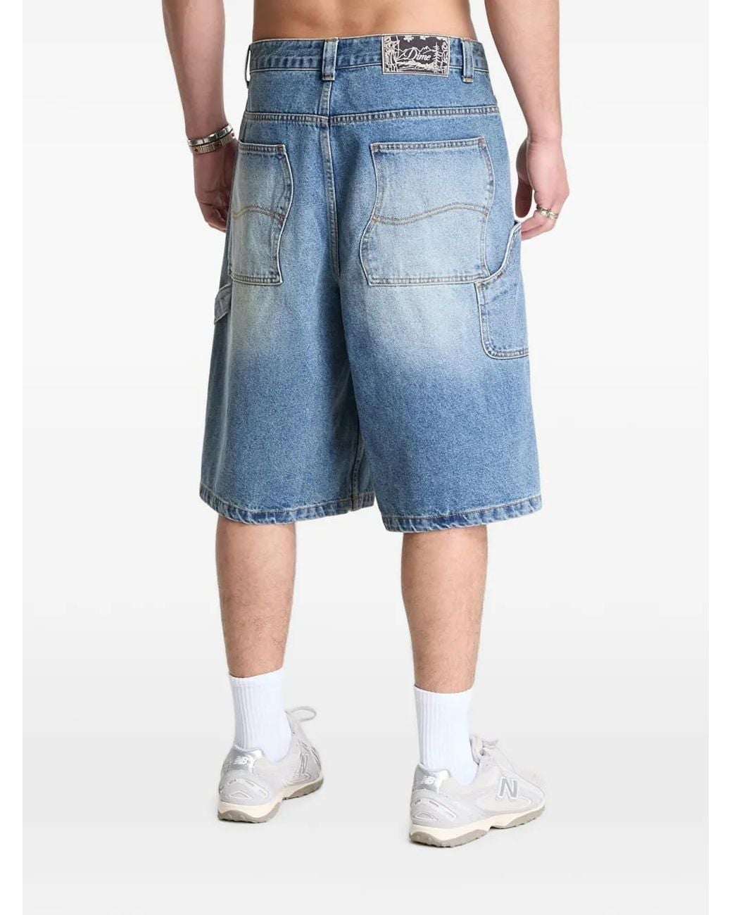 Dime Blue Denim Shorts for men