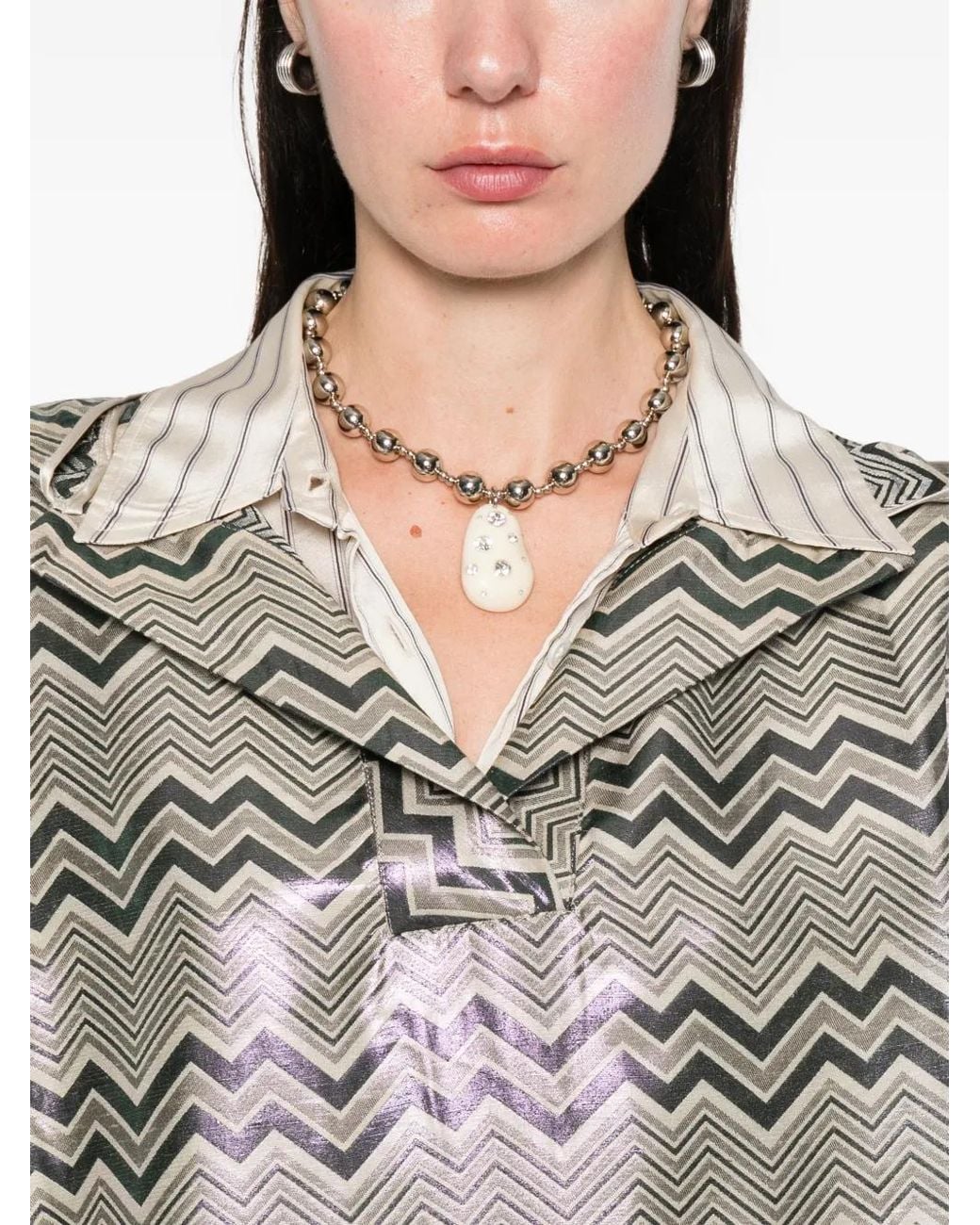 Capa con capucha Missoni de color Gray