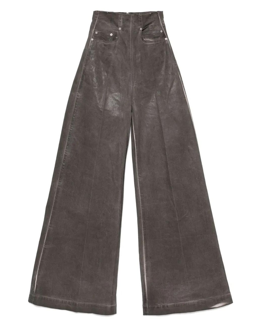 Rick Owens Gray Dirt Cooper Trousers