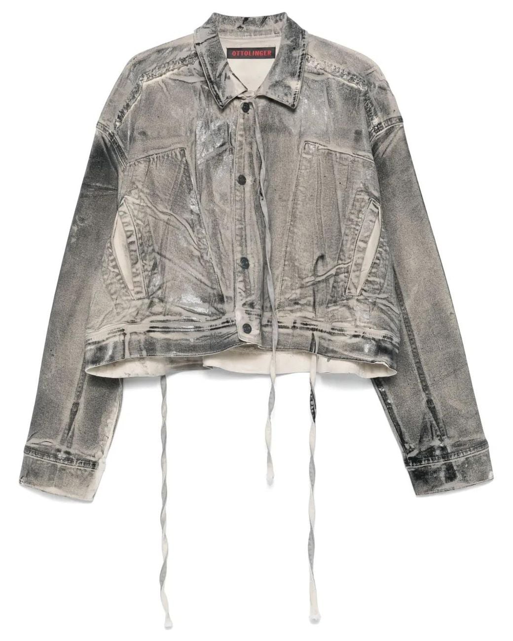 OTTOLINGER Gray Layered Denim Jacket