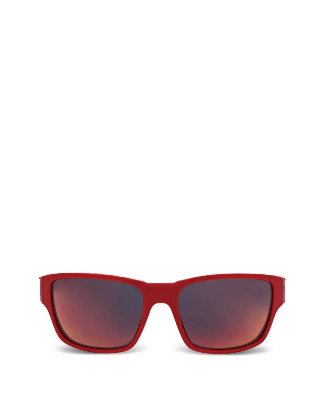 Adidas Pink Logo-Print Rectangle-Frame Sunglasses for men