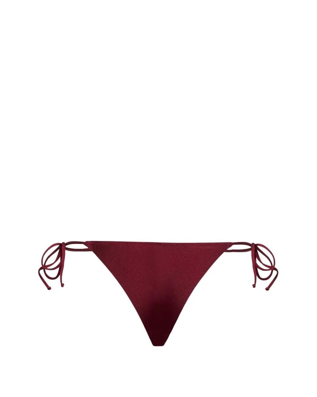 Mc2 Saint Barth Purple Marielle Plate Side-Tie Bikini Bottoms