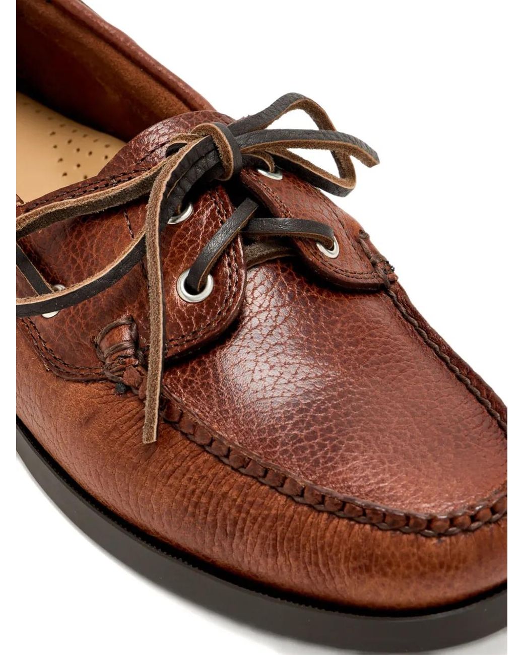 G.H.BASS Brown Jetty Ii 2 Eye Boat Shoes for men