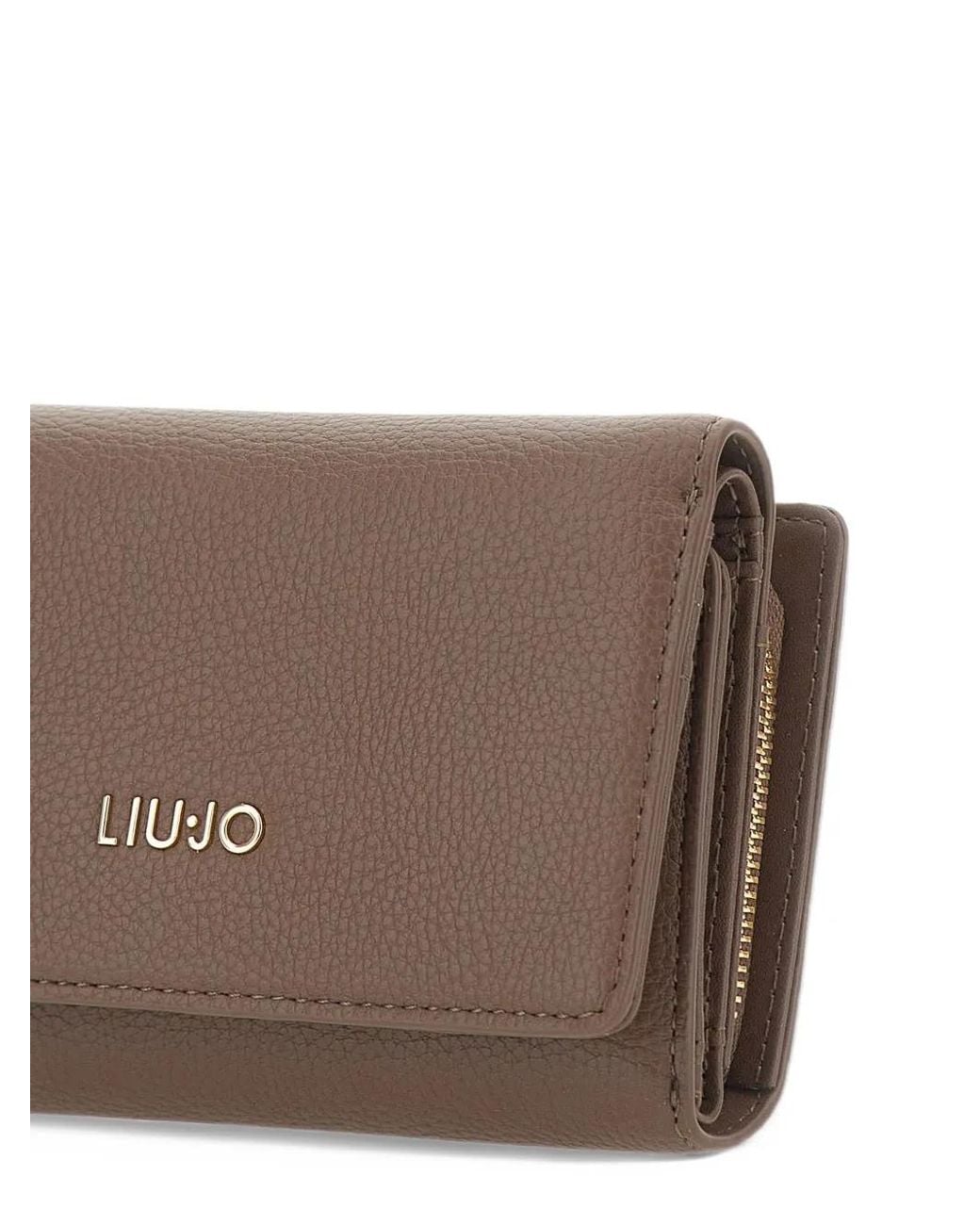 Liu Jo Brown Large Wallet With Zip