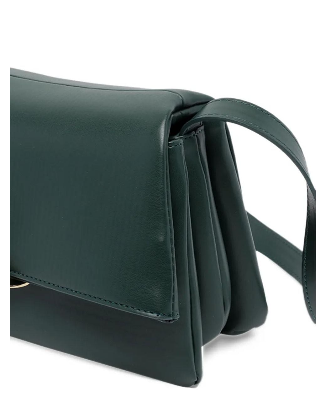 THEMOIRÈ Green Small Chio Foldover-Top Cross Body Bag