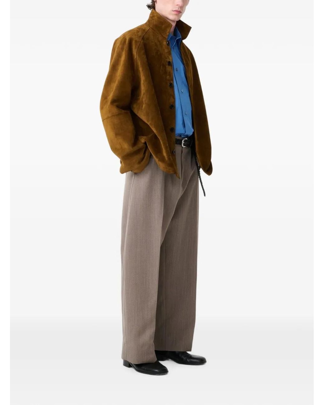 Studio Nicholson Blue Hal Dropped-Shoulder Shirt for men