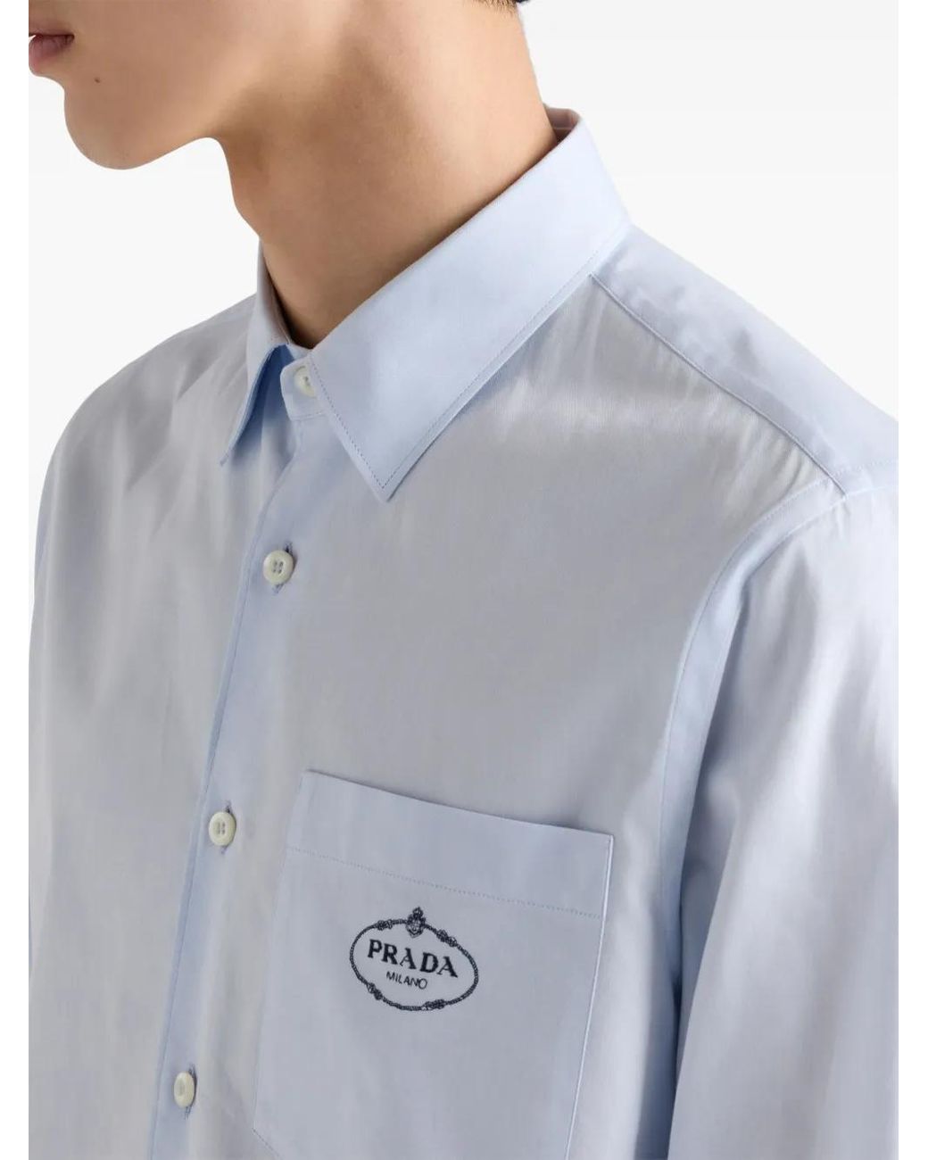Prada Katoenen Blouse in het White voor heren
