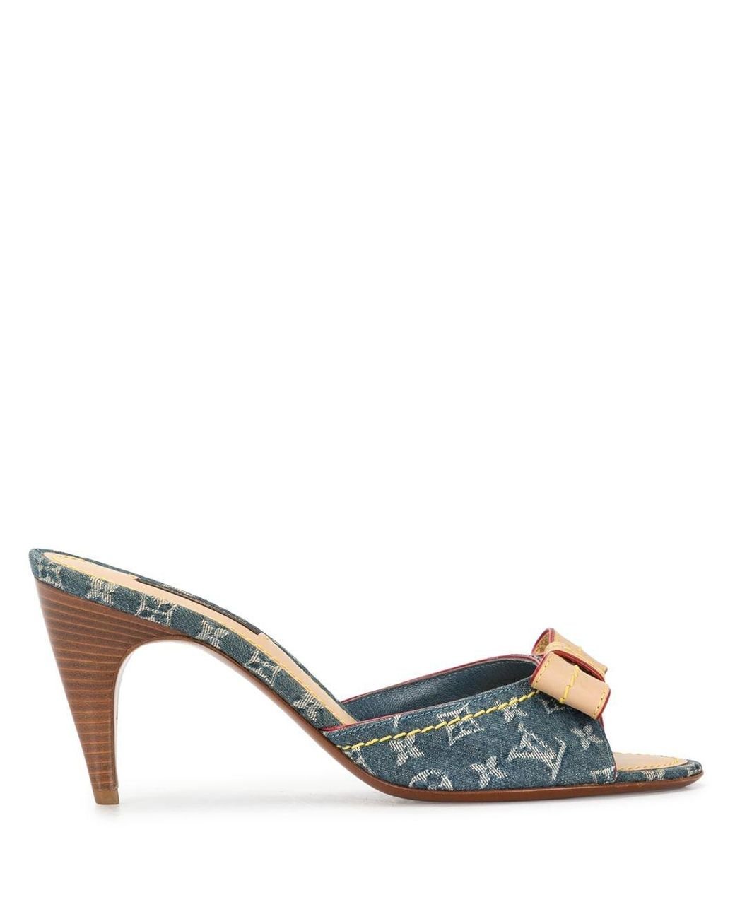 Mules Louis Vuitton Blue size 8 US in Not specified - 24984190