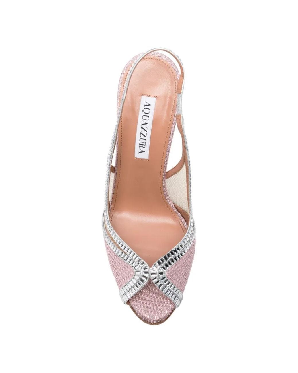 Aquazzura Pink Wild Aurora Crystal-Embellished Heeled Sandals